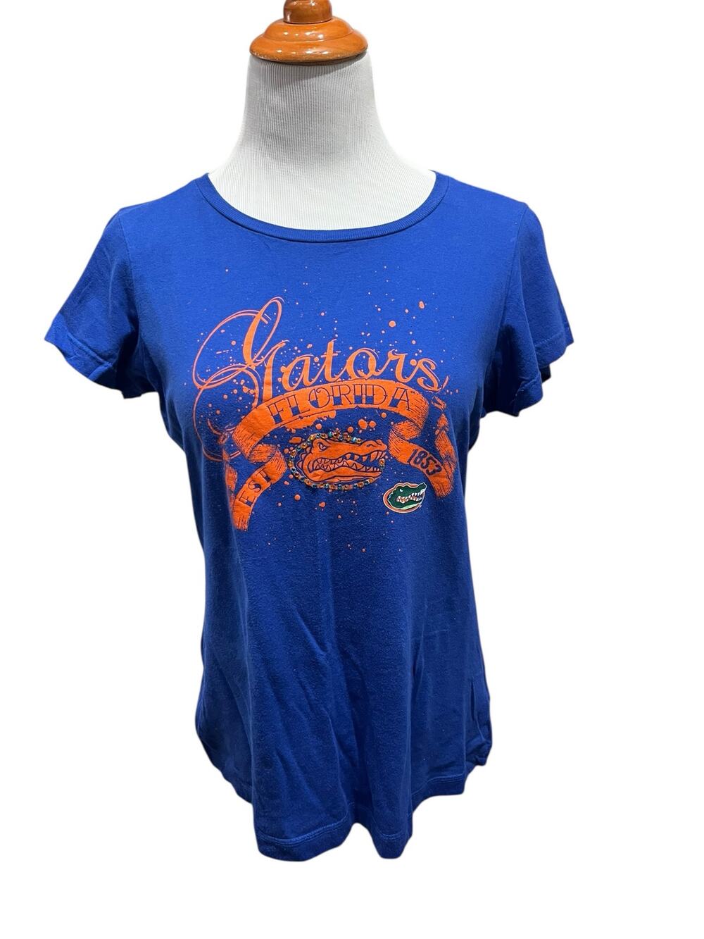 Florida Gators Women's Short Sleeve Bedazzled Top Tshirt SIZE 2XL